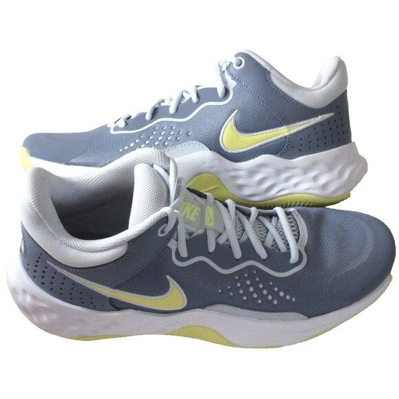 Nike Men's Fly.By Mid 3 Basketball Shoes Ashen Slate Citron Tint Sizes NIB - Picture 2 of 5
